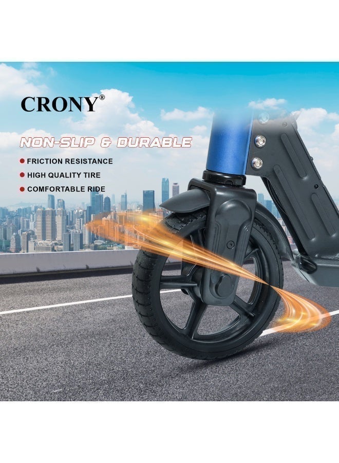 Crony S31 Children's Electric Scooter – 130W Motor, 10-16KM/H Speed, 21V/2.5AH Battery, 5-8KM Range, Foldable & Portable, Aluminum Alloy Frame, LED Display & Lights, Foot Brake, Safe Electric Scooter for Kids, Teens, and Young Riders, Easy-to-Use E-Scooter for Beginners, Eco-Friendly Battery-Powered Ride for Children, Lightweight Kids Motorized Scooter, Electric Kick Scooter for Toddlers, Small & Kid-Friendly E-Scooter, 100KG Max Load, LED Light Base, Safe Braking System, Ideal for Short Commutes, Charging Time 2-3 Hours, Compact Design for Easy Storage, Easy Folding Mechanism, Durable and Sturdy Frame,Perfect Scooter for Outdoor Adventures, Youth Electric Rideable, Portable Electric Scooter with Safety Features, Ideal for Kids Who Want to Explore, Fun and Practical Scooter for Family Rides, Suitable for Youth Riders, Electric Scooter with Speed Control for Safe Riding, Perfect Gift for Kids and Teens，S32/S31, Blue - Image 4